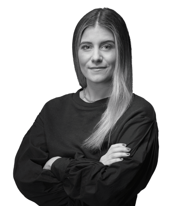 a woman with long hair and black shirt