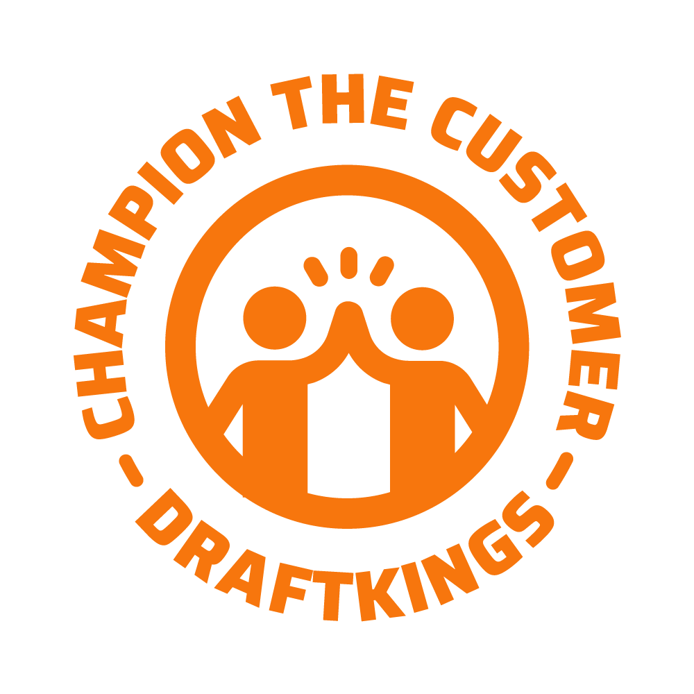 PA GEN DK Values INT Championthecustomer Badge Orange