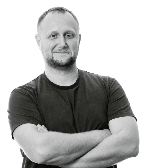 a man with his arms crossed